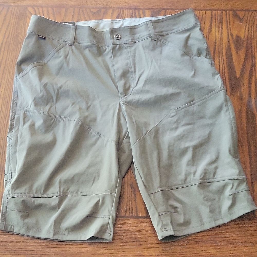 Olive Green Casual Shorts